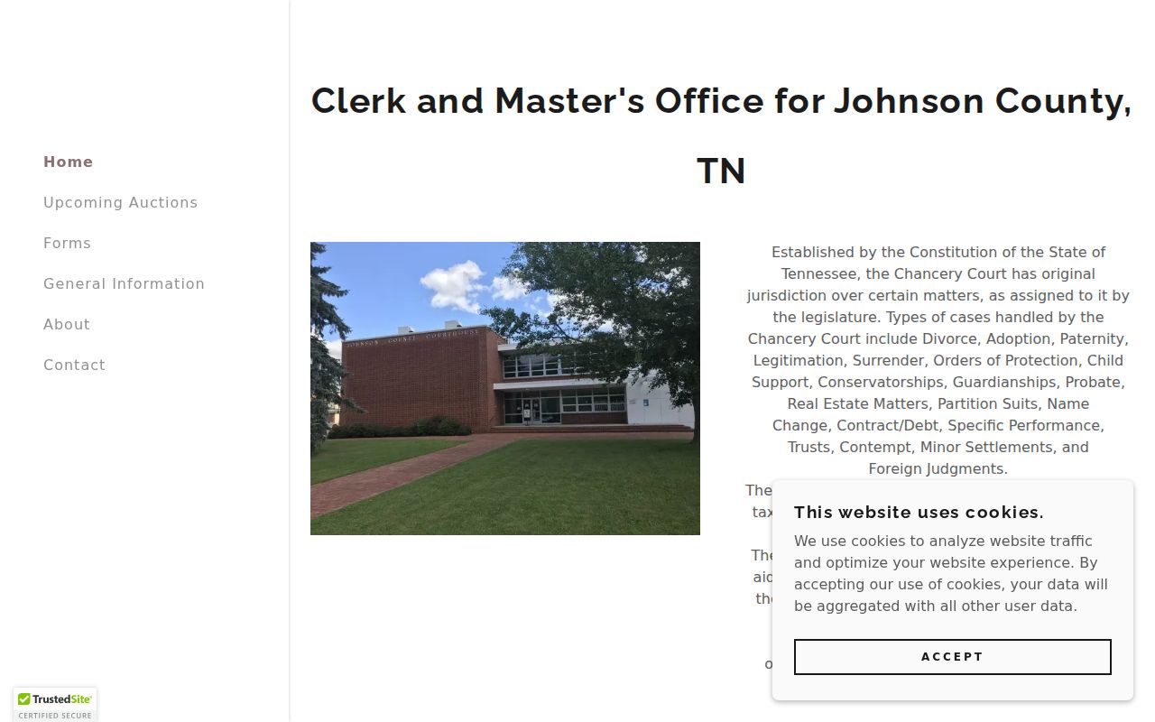 Johnson County Chancery and Probate Court website