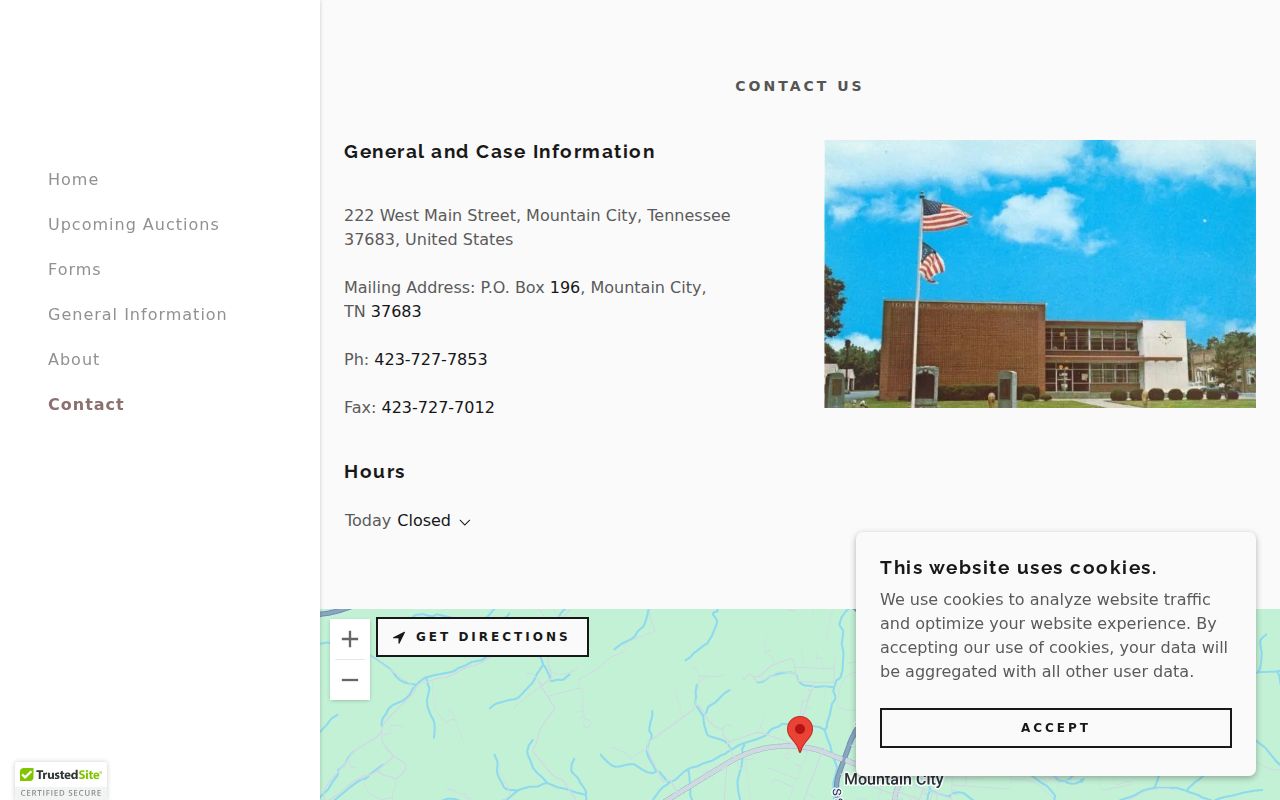 Johnson County Clerk and Master contact information